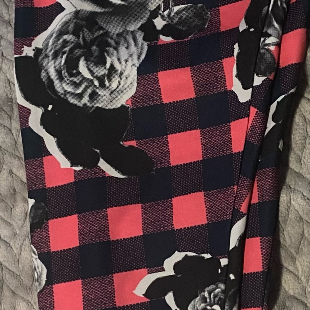 Adidas StellaSport Plaid Floral Leggings